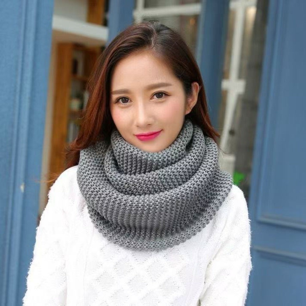 Infinity Scarf Knit - Écharpe à boucle infinie de couleur