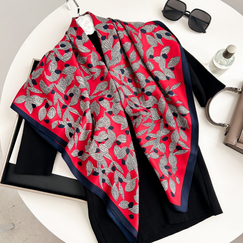 Foulard carré 90 cm de haute q - Scarf Silk Square avis et prix